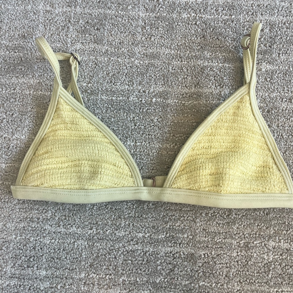 Yellow bikini top